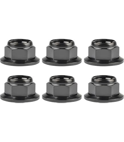 Bolt MC Hardware Hex Head Flange Fuji Style Metal Locking Nuts M10
